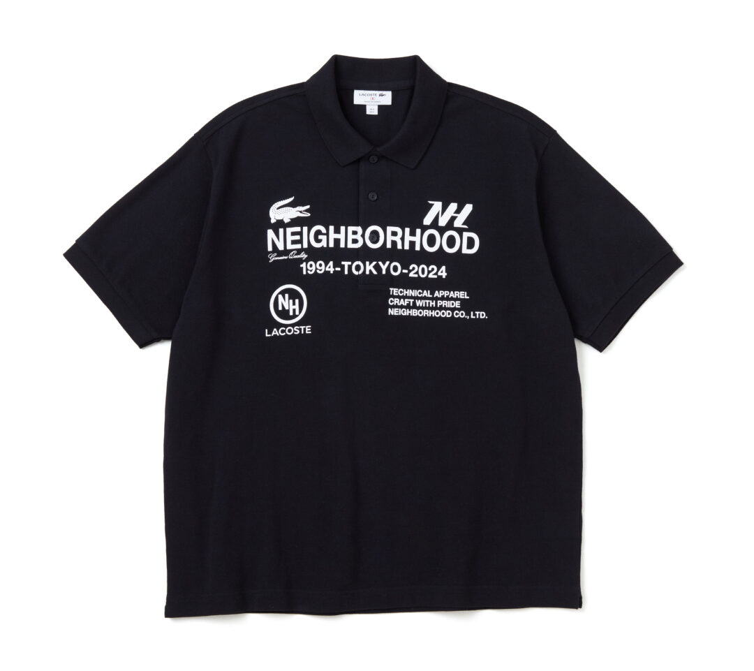 『Lacoste Polo Shirt Laboratory』 vol.2 NEIGHBORHOOD × LACOSTE コラボポロシャツが2024年 12/20 発売 (ラコステ ネイバーフッド)