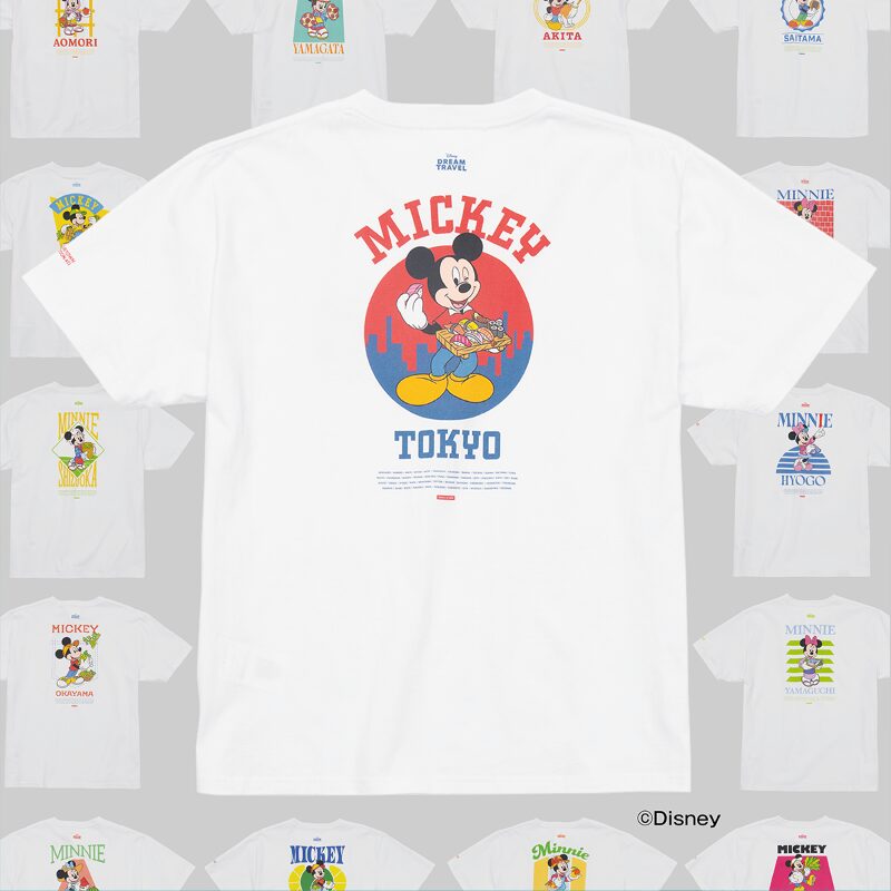 【2020枚限定】47都道府県のご当地ディズニーTシャツ「MY HOME TOWN COLLECTION 47PREF」が2024年 12/20 12:00~抽選販売 (Disney)