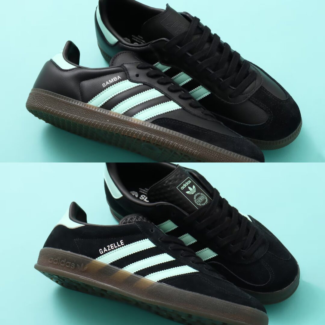 【2025年 1/9 発売】adidas Originals “CLEAR MINT PACK” SAMBA OG & GAZELLE INDOOR (アディダス オリジナルス “クリアミントパック” サンバ ガゼル) [JR7109/JR7112]