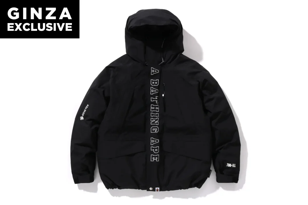 「A BATHING APE/ア ベイシング エイプ」新店「BAPE STORE GINZA」が2024年 12/5 オープン、店舗限定 GORE-TEX アイテムが展開 (ベイプストア 銀座 ゴアテックス)