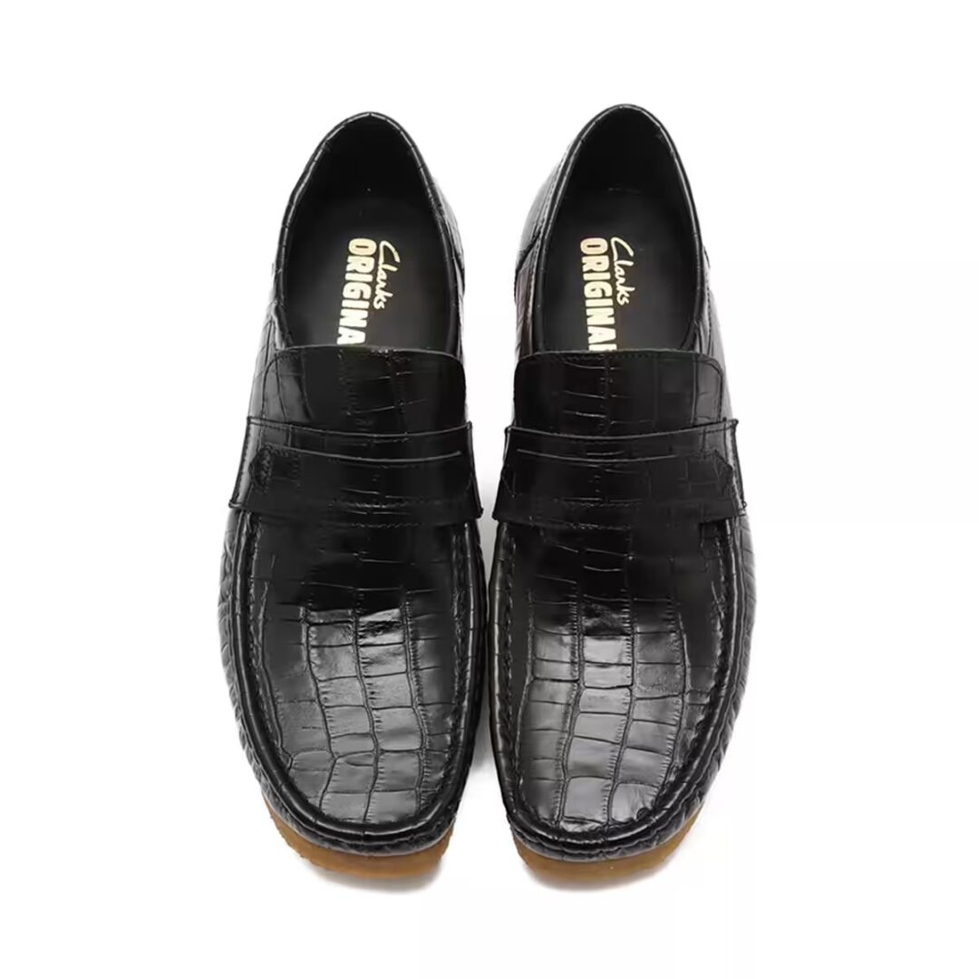 CLARKS WALLABEE LOAFER “Black Croc” (クラークス ワラビー ローファー “ブラッククロコ”)