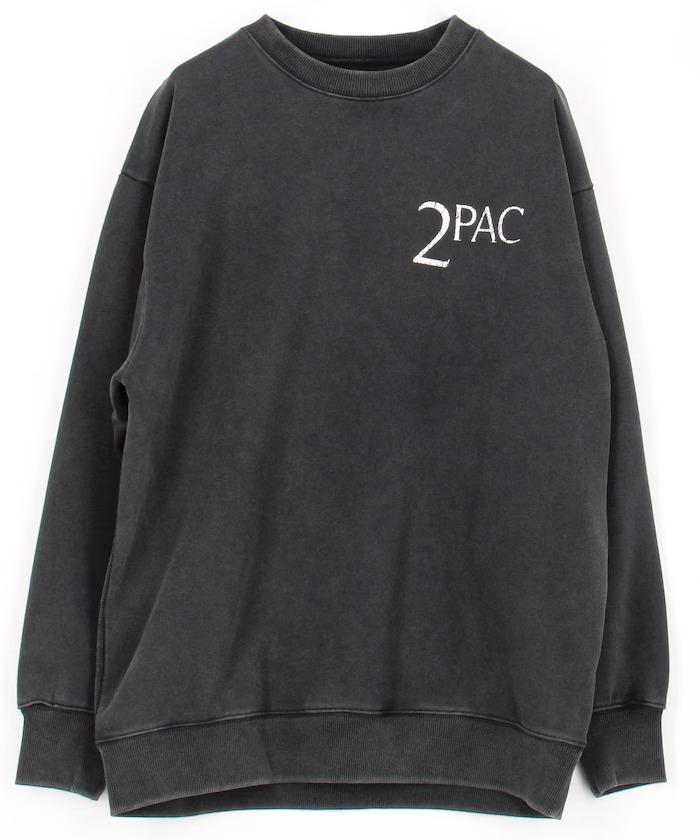 FREAK’S STORE × 2PAC 別注 ビッグシルエット プリント クルーネックウェット (フリークスストア ツーパック)