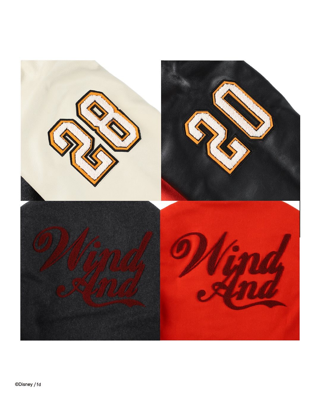 【32着限定】WIND AND SEA × Disney “NUMBERING STUDIUM JACKET” が2025年 1/1 抽選販売 (ウィンダンシー ディズニー ナンバリング スタジアム ジャケット)