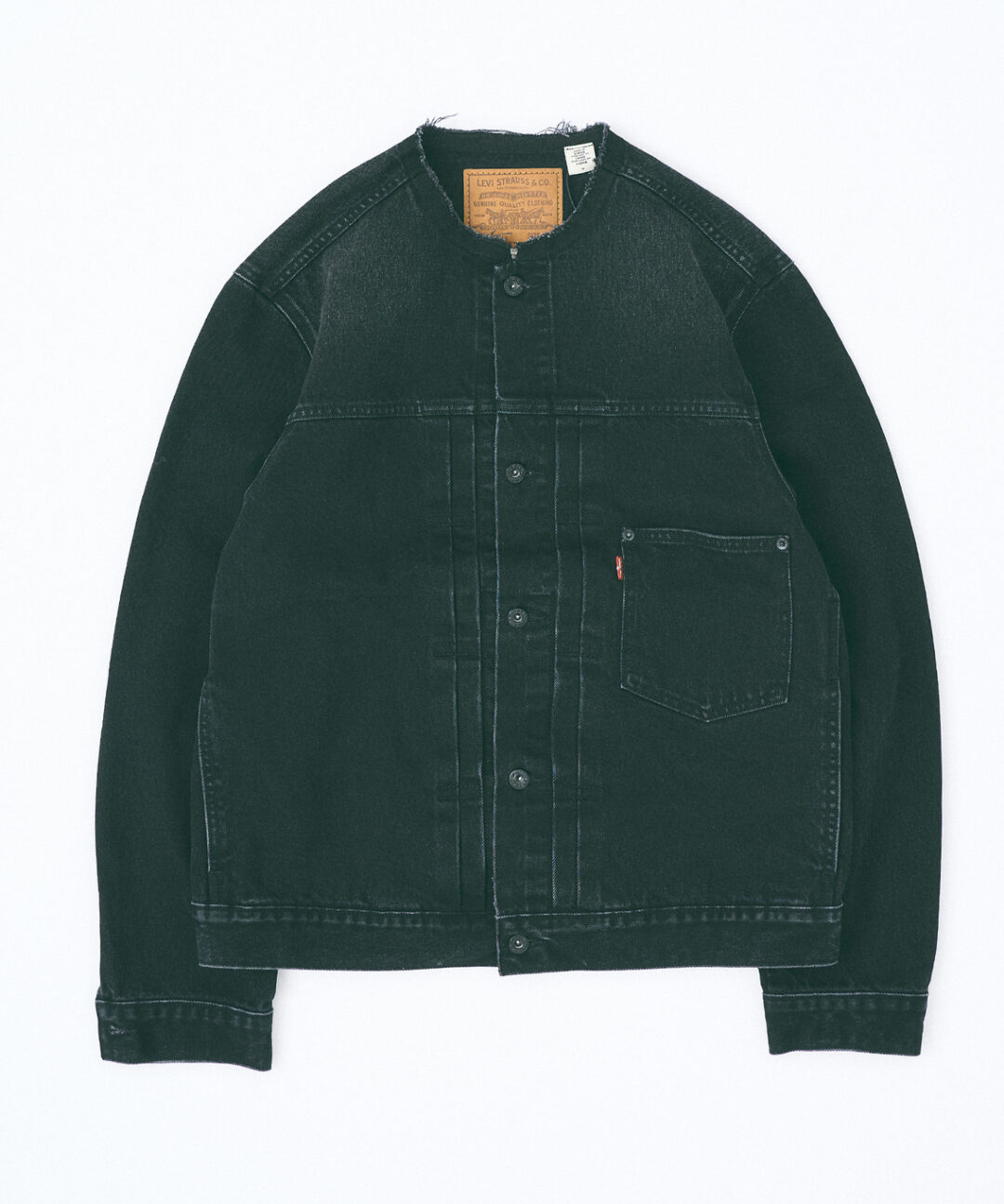 Levi’s︎︎ × 417 EDIFICE 別注 ”BLACK COLLECTION – COLLARLESS”が2024年 12月下旬 発売 (リーバイス エディフィス “ブラック コレクション”)