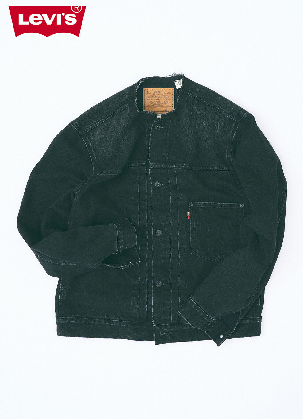 Levi’s︎︎ × 417 EDIFICE 別注 ”BLACK COLLECTION – COLLARLESS”が2024年 12月下旬 発売 (リーバイス エディフィス “ブラック コレクション”)