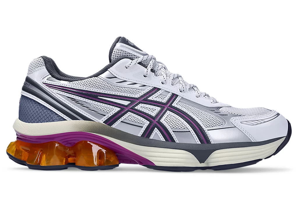 【2025年 1/24 発売】ASICS GEL-QUANTUM KINETIC FLUENT “White/Truffle Grey” (アシックス ゲルクォンタム キネティック) [1203A591.100]