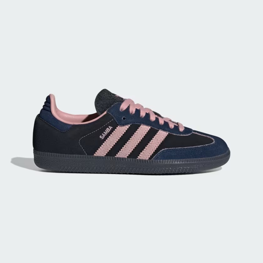 【2025年 発売予定】adidas Originals W SAMBA OG “Core Black/Wonder Mauve/Night Indigo” (アディダス オリジナルス サンバ “ブラック/モーブ/インディゴ”) [JI2679]