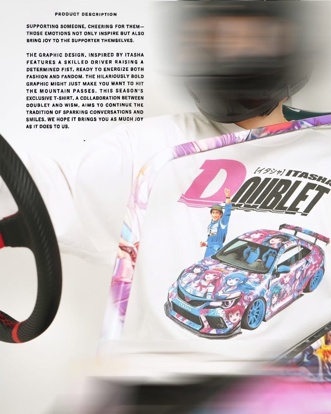 車モチーフのグラフィックを採用した doublet × WISM “ITASHA PRINT L/S T-SHIRT”が2025年 1/11 発売 (ダブレット ウィズム)