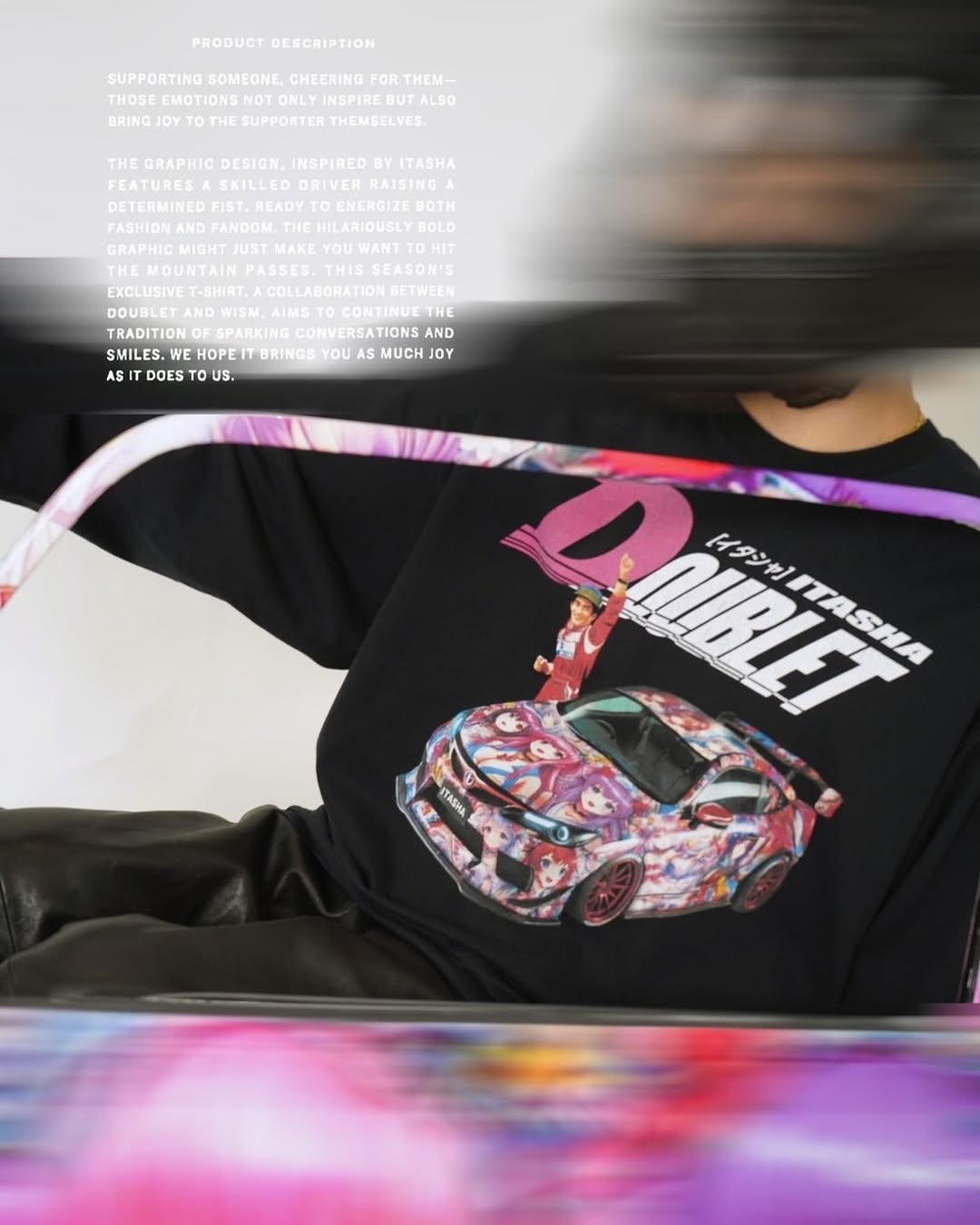 車モチーフのグラフィックを採用した doublet × WISM “ITASHA PRINT L/S T-SHIRT”が2025年 1/11 発売 (ダブレット ウィズム)