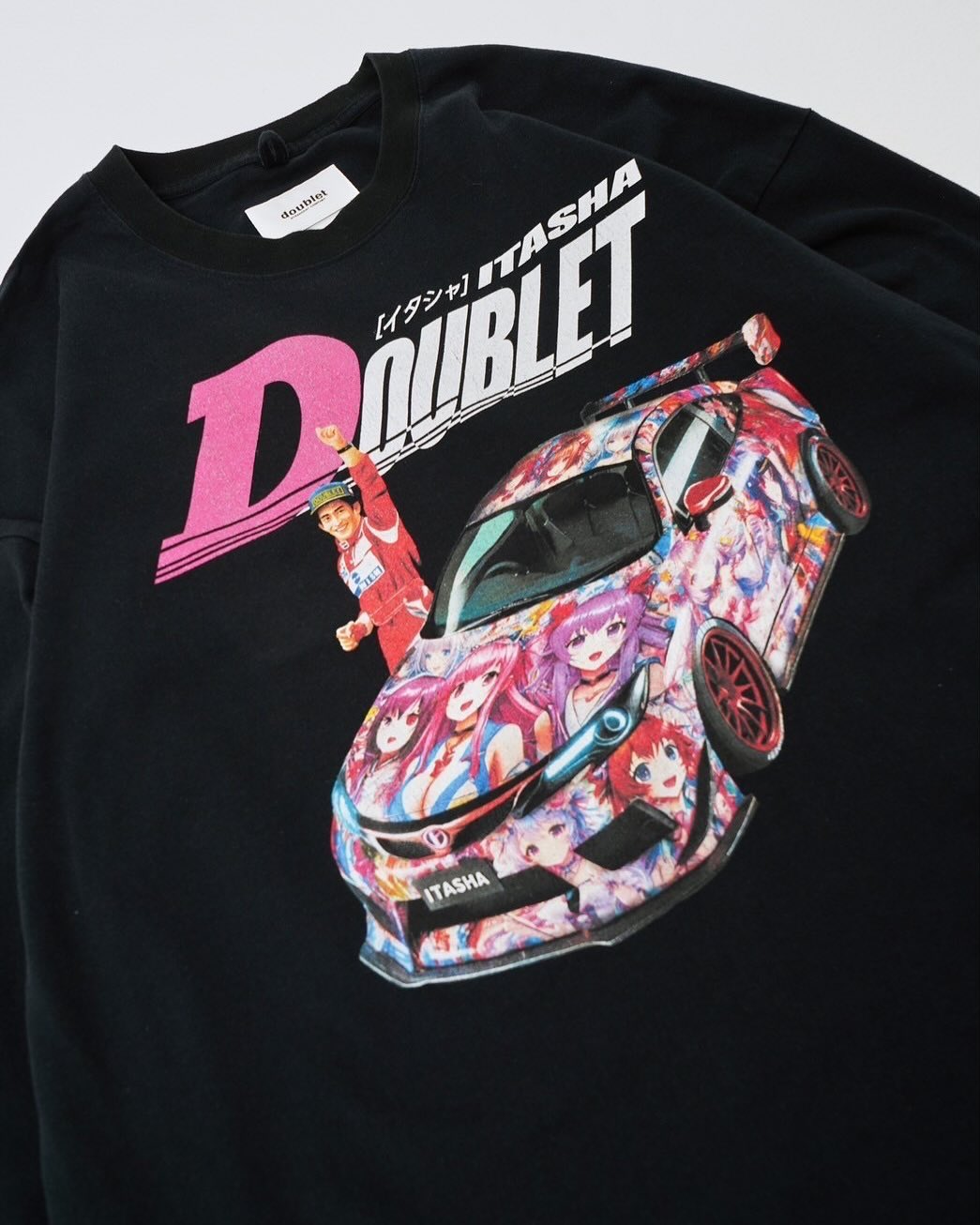 車モチーフのグラフィックを採用した doublet × WISM “ITASHA PRINT L/S T-SHIRT”が2025年 1/11 発売 (ダブレット ウィズム)