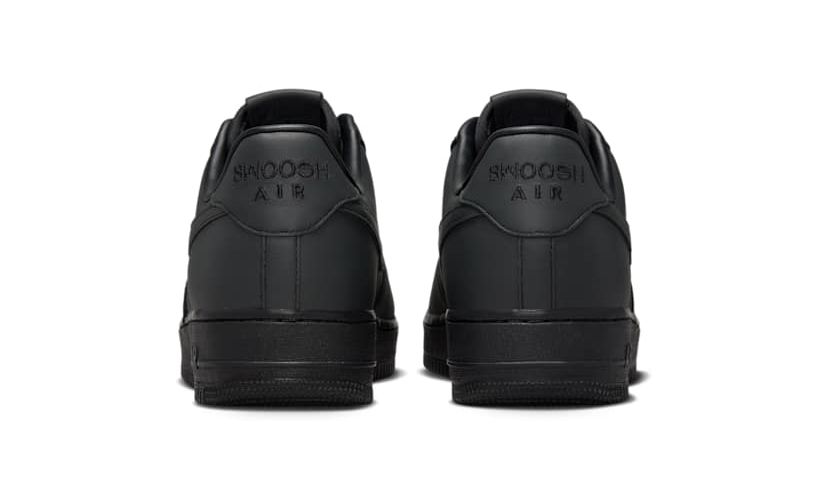 【2025年 春 発売予定】.SWOOSH × NIKE AIR FORCE 1 “Triple Black” (ドットスウッシュ ナイキ エア マックス 1 “トリプルブラック”) [HJ9348-001]