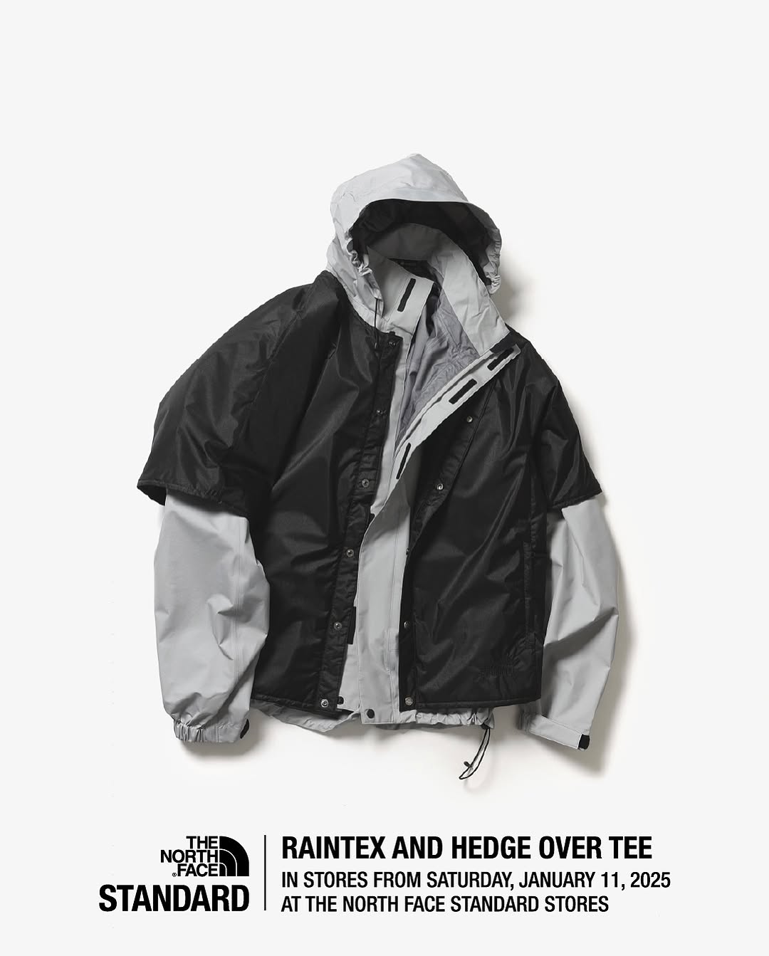 THE NORTH FACE STANDARD Exclusive “RAINTEX JACKET & HEDGE OVER TEE”が2025年 1/11 発売 (ザ・ノース・フェイス スタンダード)