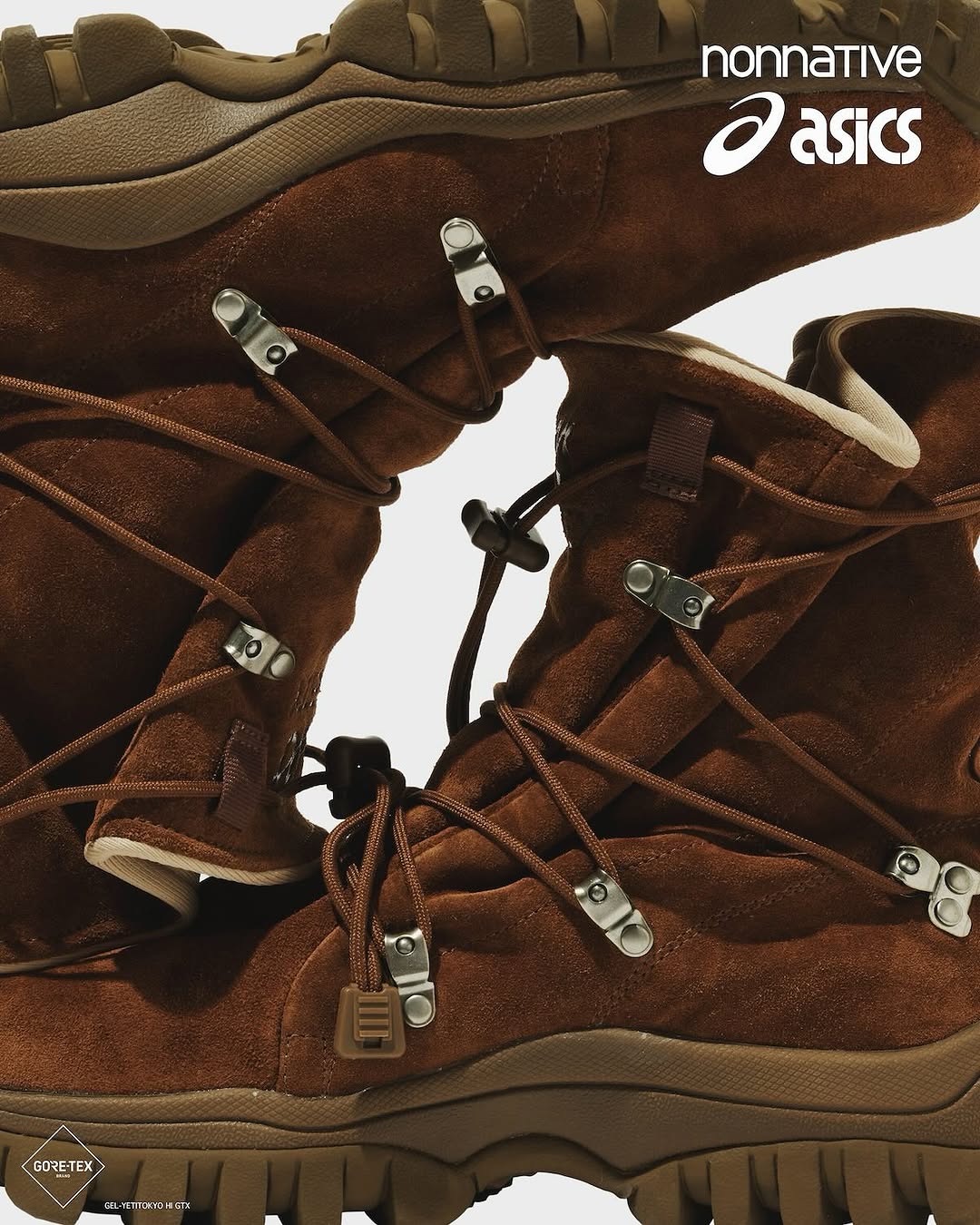 【2025年 1/11 発売】nonnative × ASICS GEL-YETI TOKYO HI G-TX “BROWN STORM” (ノンネイティブ アシックス ゲル イエッティ トウキョウ ハイ ゴアテックス)