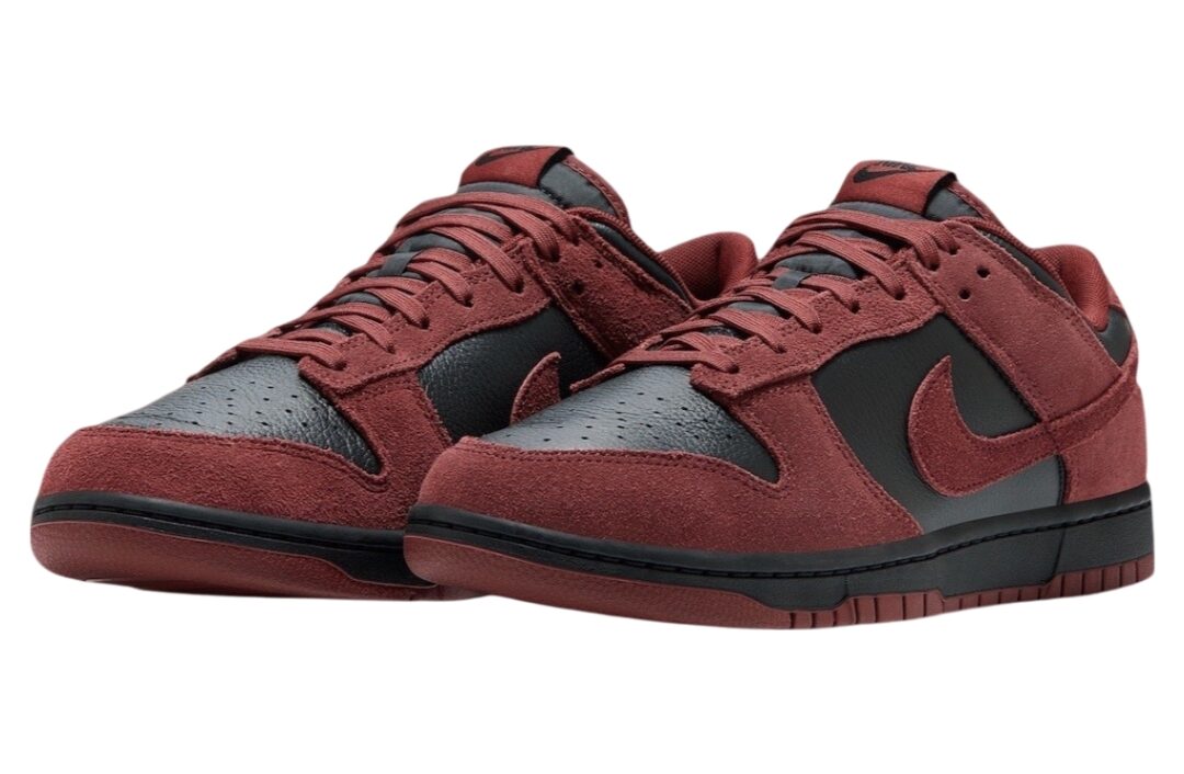 【2025年 発売予定】NIKE DUNK LOW “Suede/Black/Dark Team Red” (ナイキ ダンク ロー “スエード/ブラック/ダークチームレッド”) [FQ8249-002]