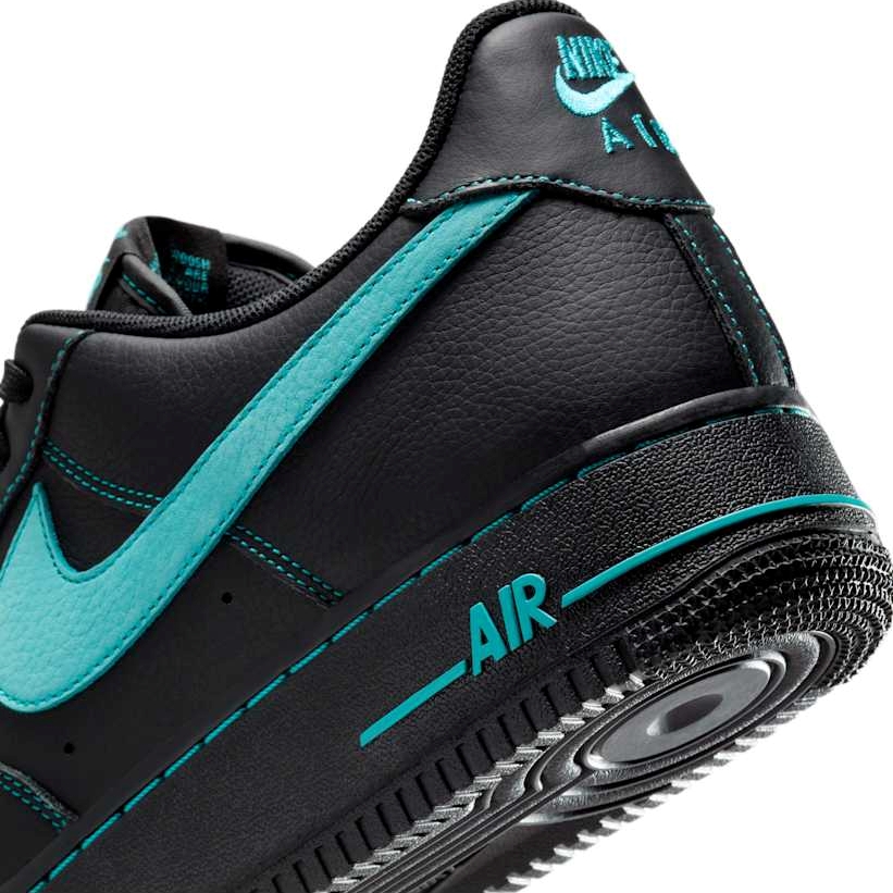 【2025年 発売予定】NIKE AIR FORCE 1 LOW “Black Tiffany/Black/Aurora Green” (ナイキ エア フォース 1 ロー “ブラック ティファニー”) [HQ2037-002]