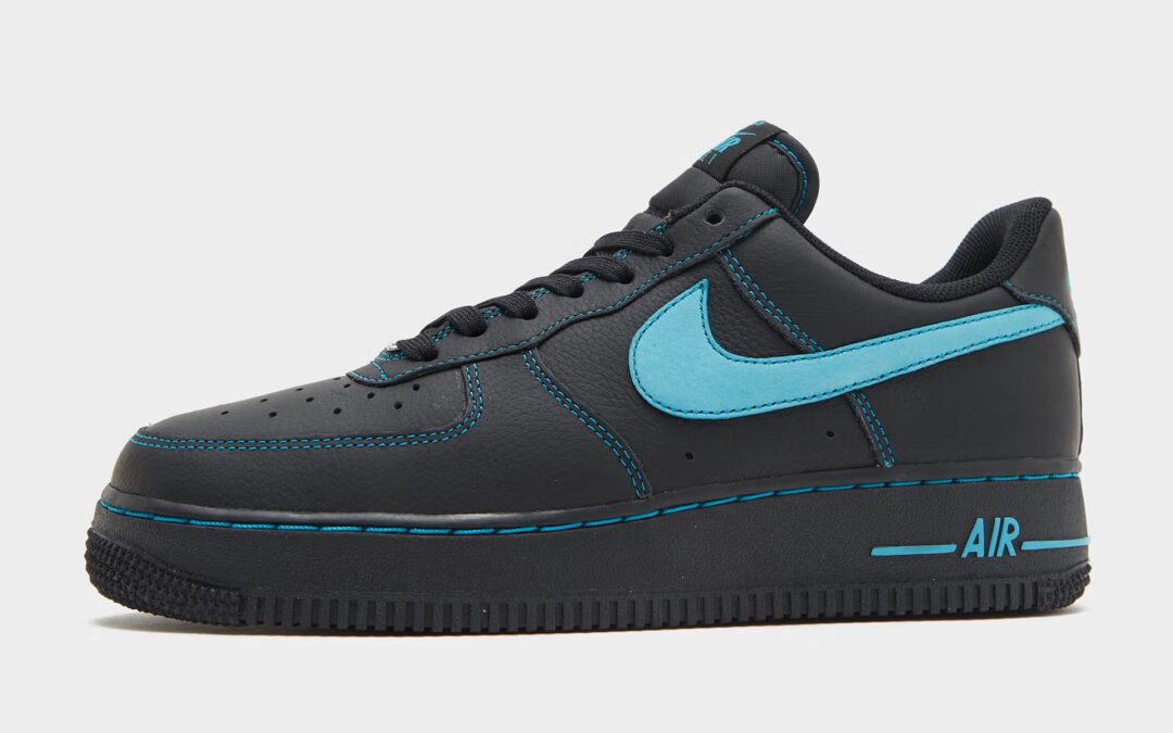 【2025年 発売予定】NIKE AIR FORCE 1 LOW “Black Tiffany/Black/Aurora Green” (ナイキ エア フォース 1 ロー “ブラック ティファニー”)