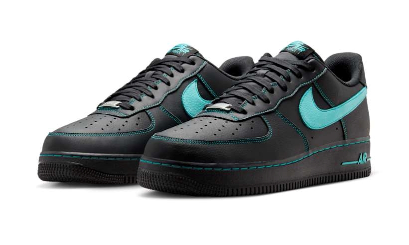 【2025年 発売予定】NIKE AIR FORCE 1 LOW “Black Tiffany/Black/Aurora Green” (ナイキ エア フォース 1 ロー “ブラック ティファニー”) [HQ2037-002]