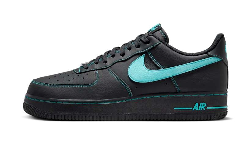 【2025年 発売予定】NIKE AIR FORCE 1 LOW “Black Tiffany/Black/Aurora Green” (ナイキ エア フォース 1 ロー “ブラック ティファニー”) [HQ2037-002]