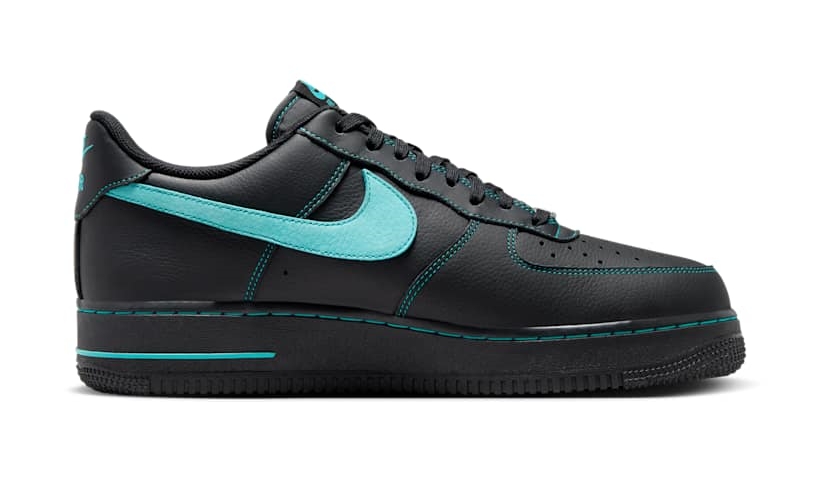 【2025年 発売予定】NIKE AIR FORCE 1 LOW “Black Tiffany/Black/Aurora Green” (ナイキ エア フォース 1 ロー “ブラック ティファニー”) [HQ2037-002]