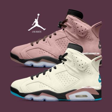 【2025年末 発売予定】A Ma Maniére × NIKE AIR JORDAN 6 SP “Sail/Smokey Mauve” (ア マ マニエール ナイキ エア ジョーダン 6 SP) [IF3103-100/IF3103-200]