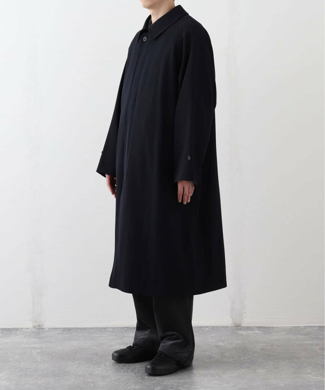 Aquascutum for JOURNAL STANDARD EX WOOL GABARDINE BALMACHAN COAT (アクアスキュータム ジャーナルスタンダード)