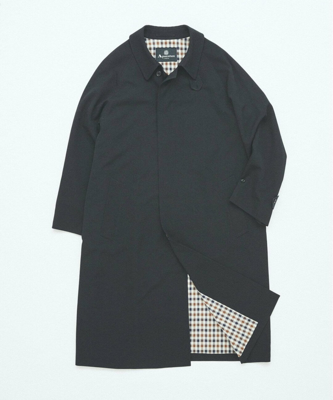 Aquascutum for JOURNAL STANDARD EX WOOL GABARDINE BALMACHAN COAT (アクアスキュータム ジャーナルスタンダード)