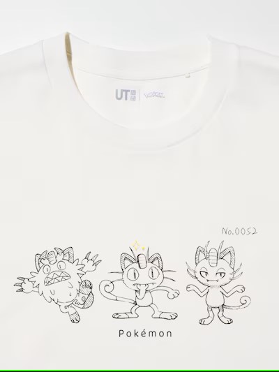 スケッチ風デザインのポケモン × ユニクロ UT 最新コラボが2025年 3月下旬 発売 (Pokemon UNIQLO)