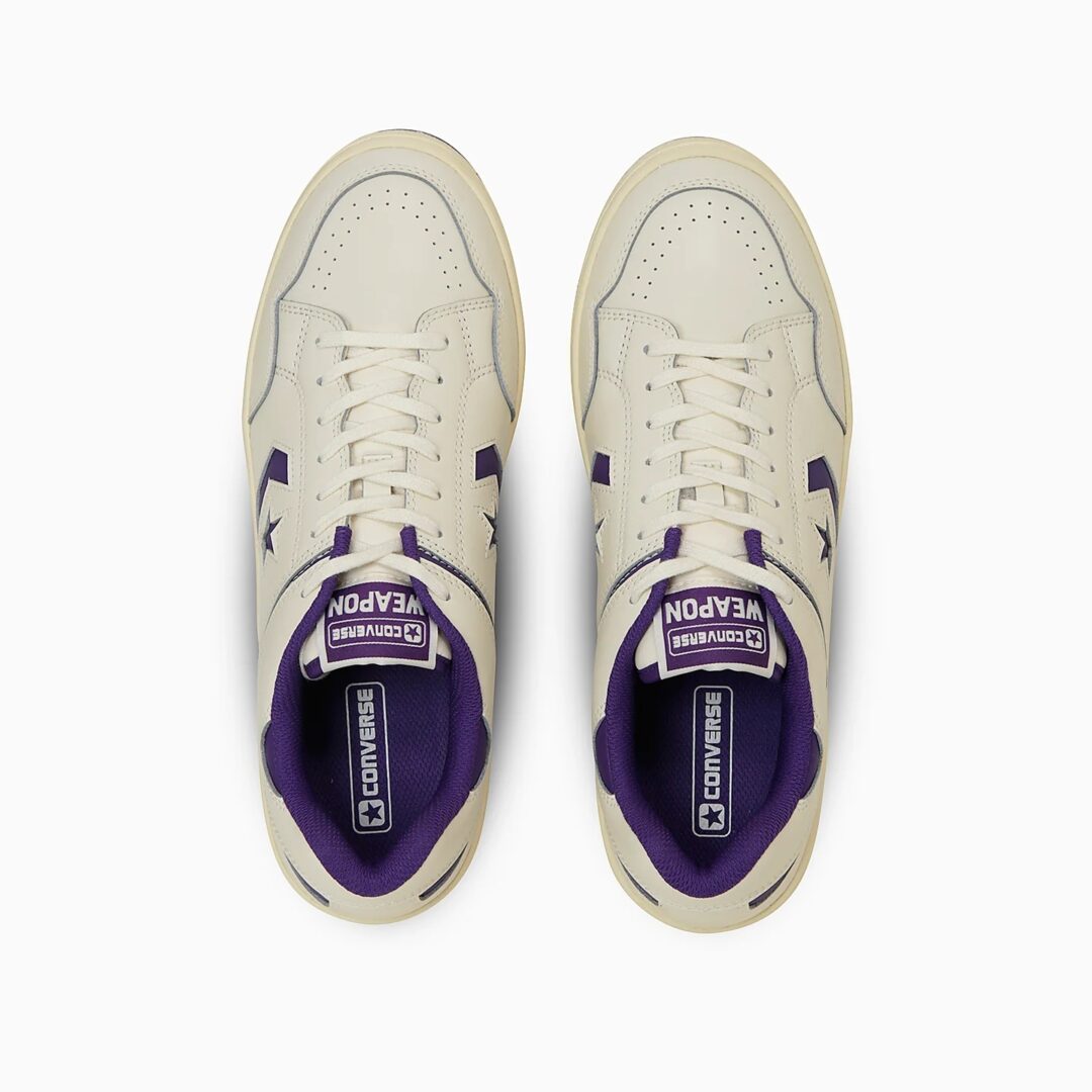 【2025年 1/21 発売】CONVERSE WEAPON CC OX “Off White/Black/Purple” (コンバース ウエポン) [34202180/34202181]