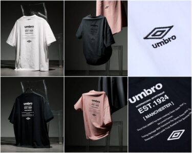 オンライン限定 PUBLUX × UMBRO コラボ 2025 SS “バックプリントクルーネックTee” (パブリュクス アンブロ)