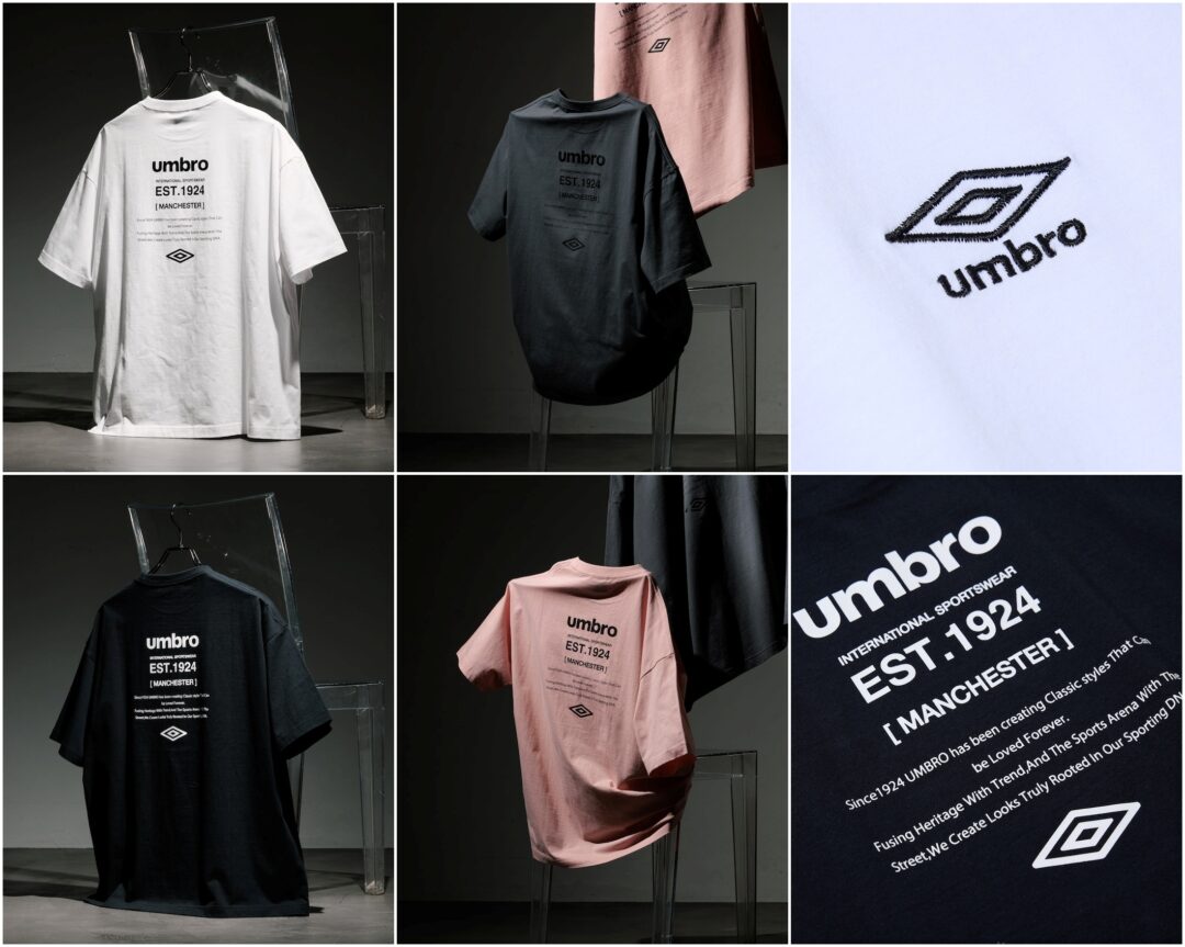 オンライン限定 PUBLUX × UMBRO コラボ 2025 SS "バックプリントクルーネックTee" (パブリュクス アンブロ)