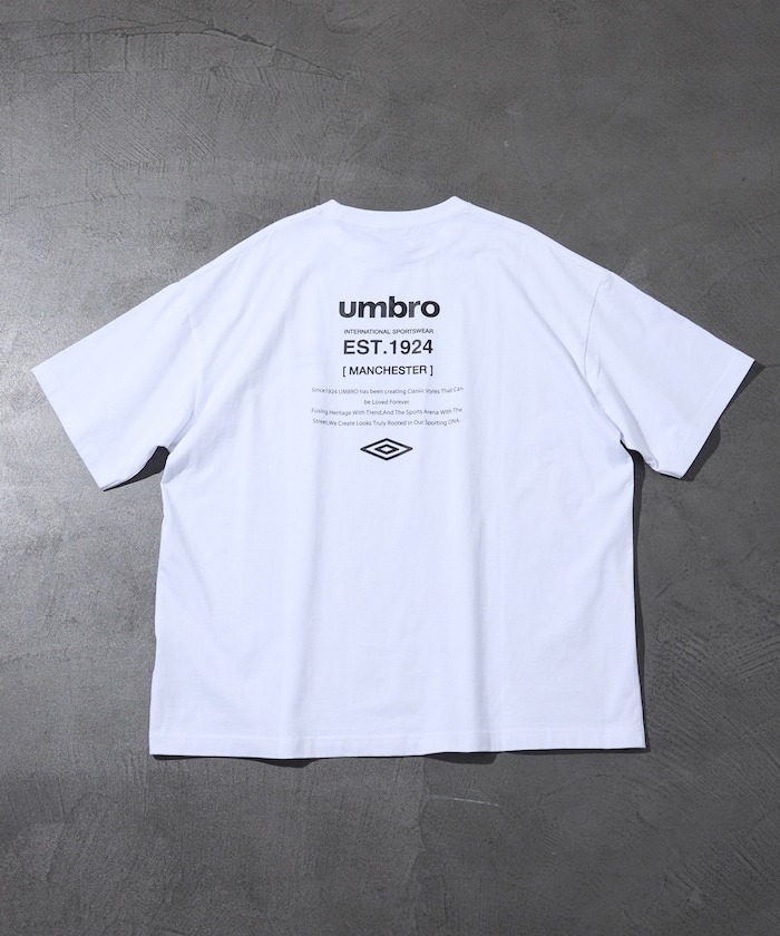 オンライン限定 PUBLUX × UMBRO コラボ 2025 SS “バックプリントクルーネックTee” (パブリュクス アンブロ)