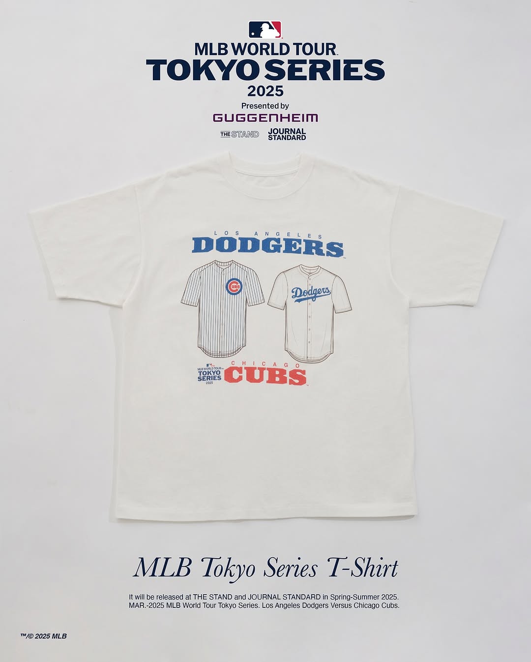 JOURNAL STANDARD別注「MLB TOKYO SERIES 2025 Presented by Guggenheim】アイテムが2025年 3/1 から順次発売 (ジャーナルスタンダード エムエルビー プレシーズンゲーム)