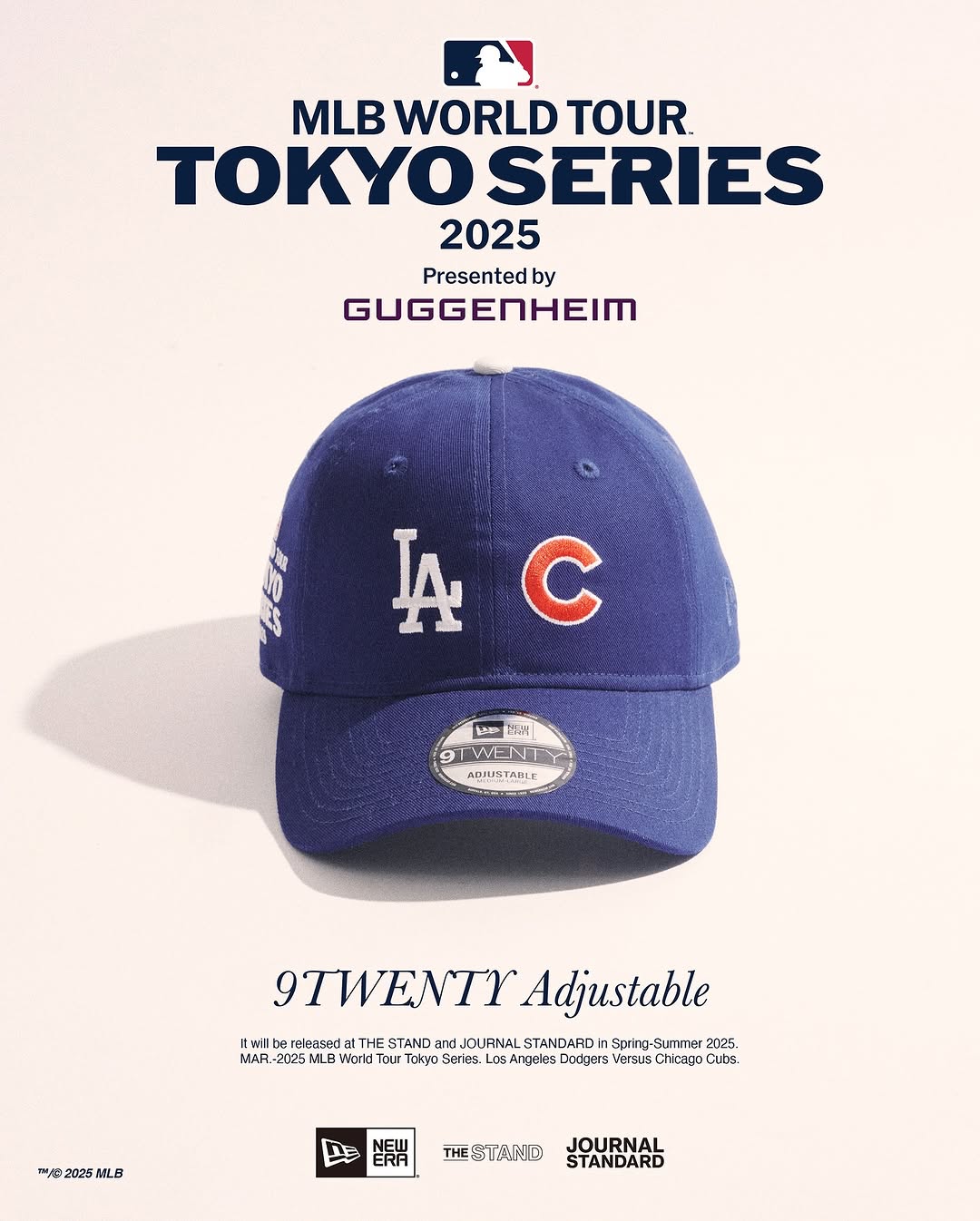 JOURNAL STANDARD別注「MLB TOKYO SERIES 2025 Presented by Guggenheim】アイテムが2025年 3/1 から順次発売 (ジャーナルスタンダード エムエルビー プレシーズンゲーム)