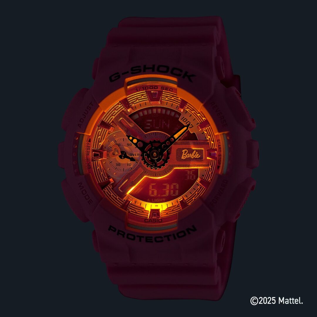 Barbie × G-SHOCK「GMA-S110BE-4AJR」が2025年 2/14 発売 (Gショック ジーショック バービー)