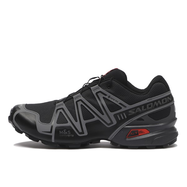 【2025年 2/14 発売】SALOMON SPEEDCROSS 3 GORE-TEX “Black/Asphalt/Scarlet” (サロモン スピードクロス) [L47731700]