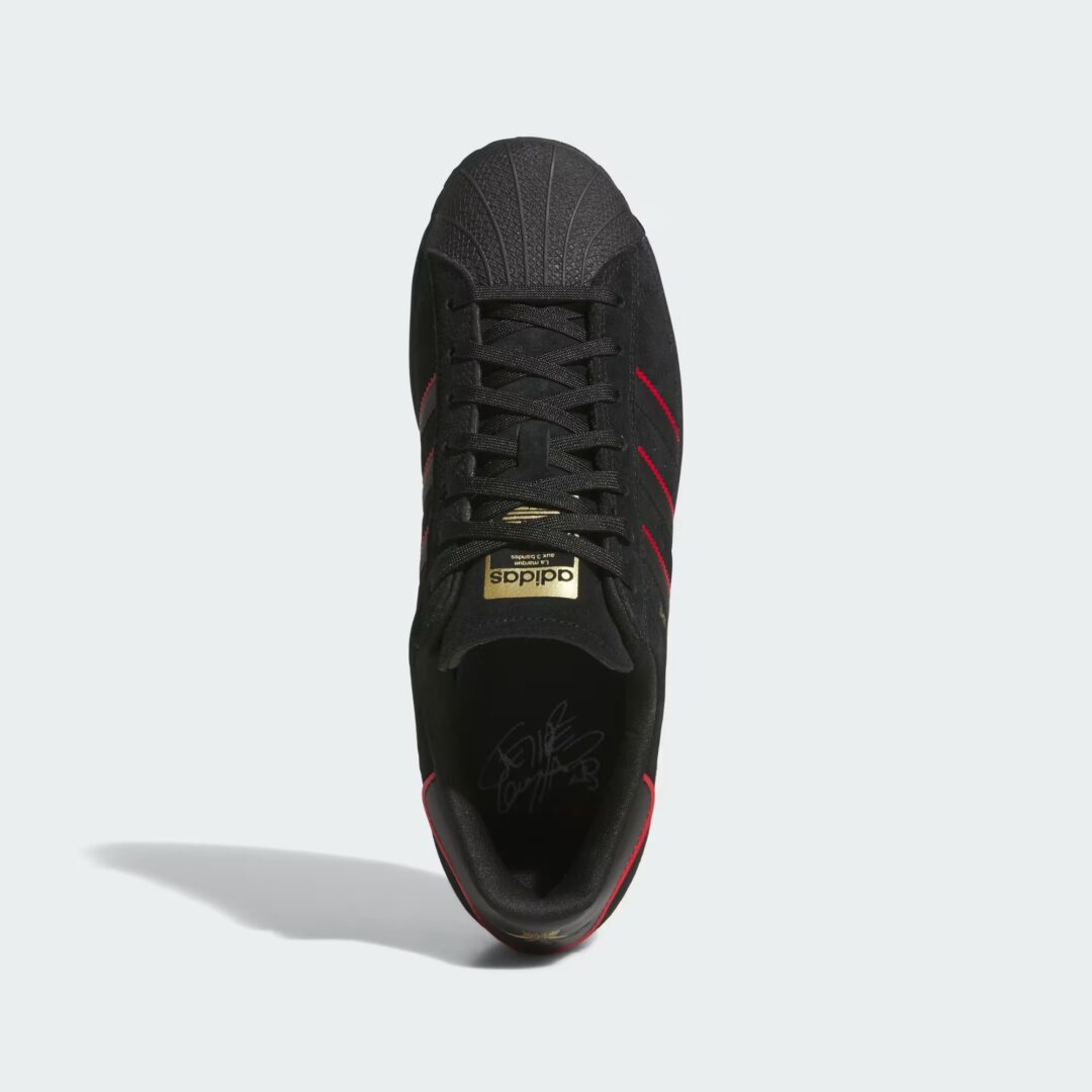 【2025年 2/22 発売】Felipe × adidas Originals SUPERSTAR ADV “Black/Scarlet” (フェリペ・グスタボ アディダス オリジナルス スーパースター “ブラック/スカーレット”) [JR7831]