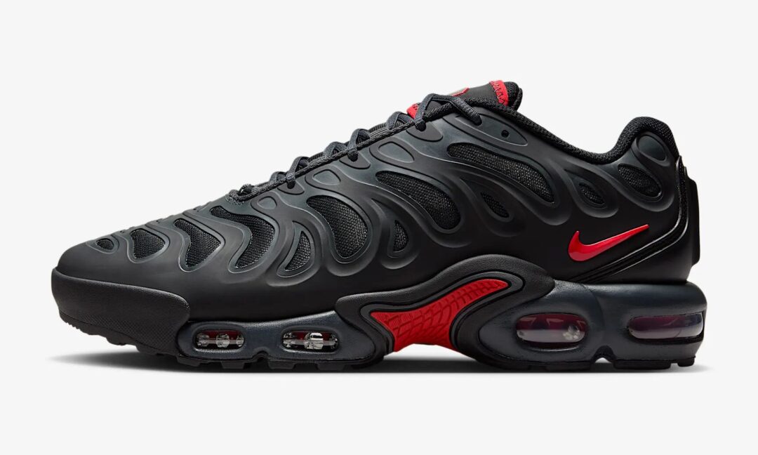 【2025年 2/17 発売】NIKE AIR MAX PLUS DRIFT “Black/Dark Smoke Gray/University Red” (ナイキ エア マックス プラス ドリフト “ブラック/グレー/レッド”) [FD4290-013]