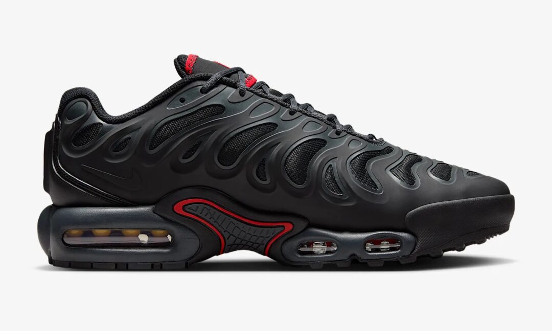 【2025年 2/17 発売】NIKE AIR MAX PLUS DRIFT “Black/Dark Smoke Gray/University Red” (ナイキ エア マックス プラス ドリフト “ブラック/グレー/レッド”) [FD4290-013]