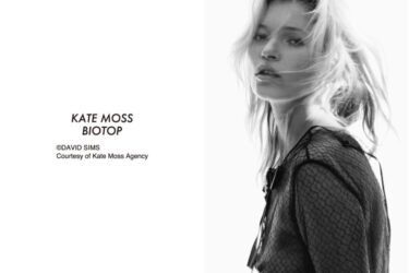 【2025年 3/8 発売】「Kate moss/ケイト・モス」をプリントしたBIOTOP “KateMoss by David Sims” TEE 2025年 春夏モデルが予約販売 (ビオトープ)