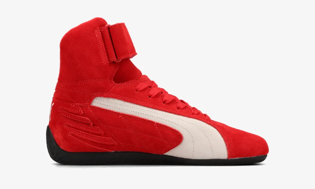 【2025年 2/21 発売】PUMA SPEEDCAT MID “Black/For All Time Red” (プーマ スピードキャット ミッド) [400384-01/400384-02]