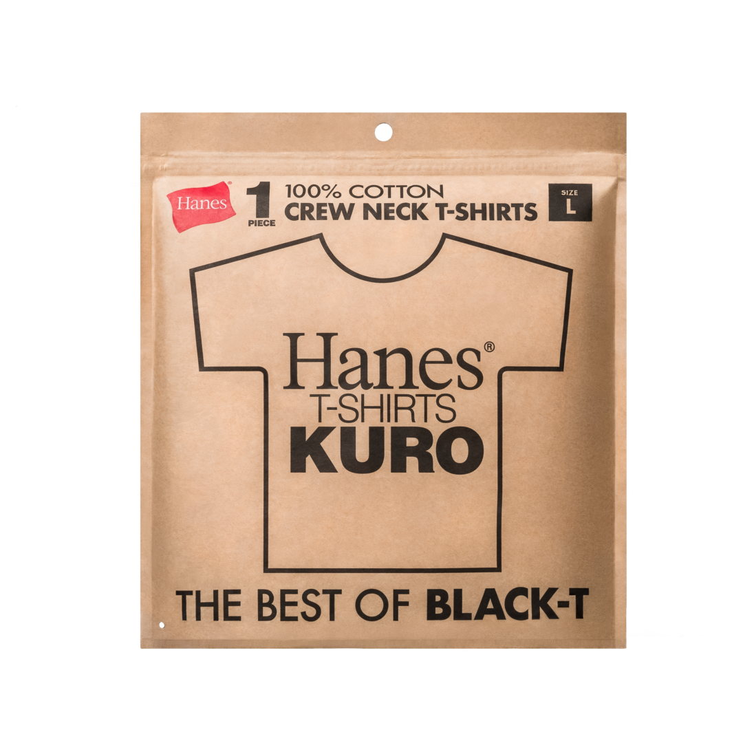 ヘインズから「最高の白T」に続く「最高の黒T」”THE BEST OF BLACK-T”「Hanes T-SHIRTS KURO」が2025年 2月下旬 発売 (Hanes)