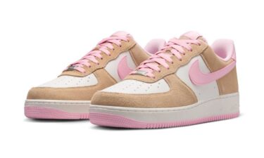 【2025年 発売予定】NIKE AIR FORCE 1 07 LOW “Tan/Pink Suede” (ナイキ エア フォース 1 ロー “タン/ピンク スエード”) [FQ8714-202]