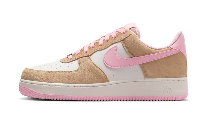 【2025年 発売予定】NIKE AIR FORCE 1 07 LOW “Tan/Pink Suede” (ナイキ エア フォース 1 ロー “タン/ピンク スエード”) [FQ8714-202]