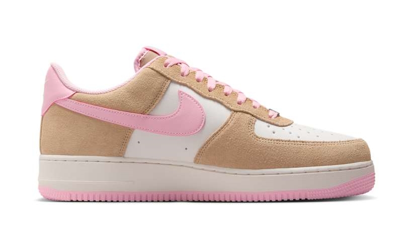 【2025年 発売予定】NIKE AIR FORCE 1 07 LOW “Tan/Pink Suede” (ナイキ エア フォース 1 ロー “タン/ピンク スエード”) [FQ8714-202]