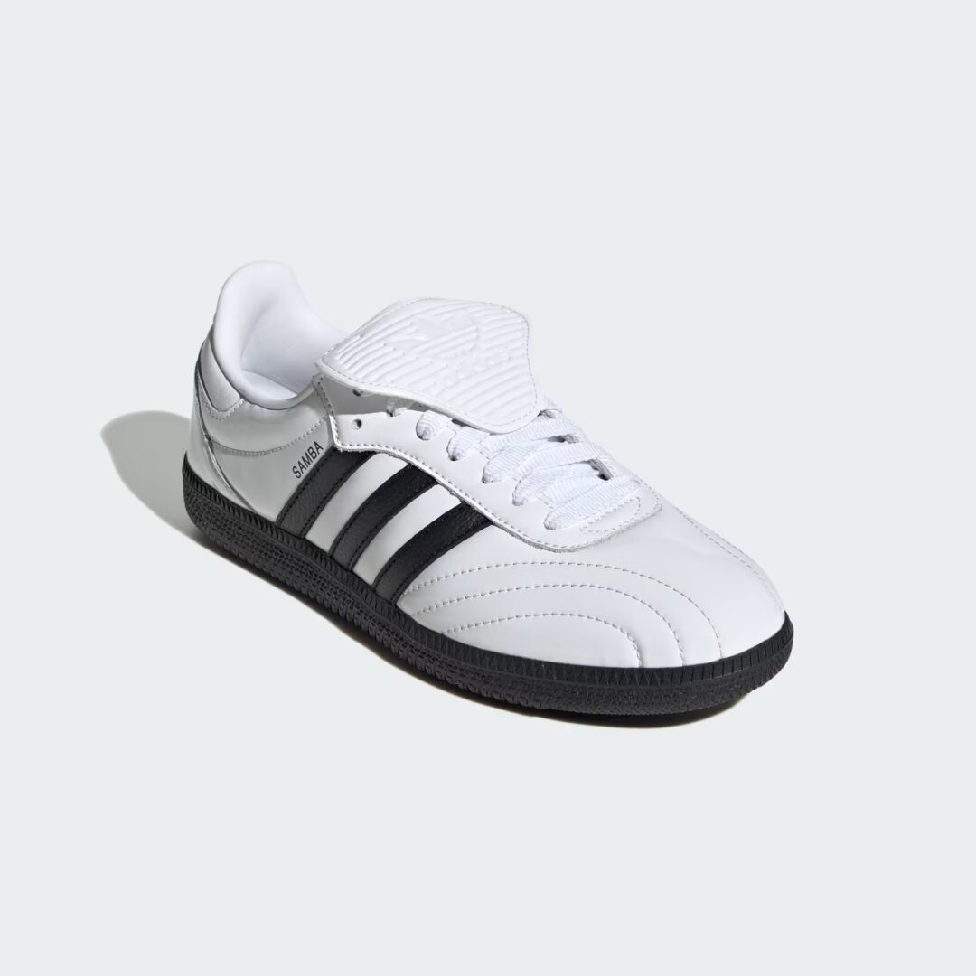 【2025年 発売】adidas Originals SAMBA Long Tongues “Patent Leather/Cloud White/Core Black” (アディダス オリジナルス サンバ ロングタン “パテントレザー/ホワイト/ブラック”) [JI2706/JI2707]