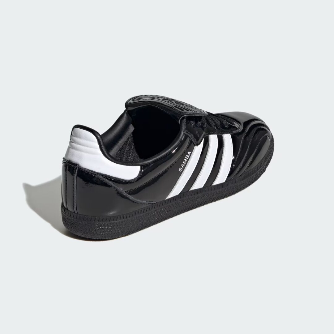 【2025年 発売】adidas Originals SAMBA Long Tongues “Patent Leather/Cloud White/Core Black” (アディダス オリジナルス サンバ ロングタン “パテントレザー/ホワイト/ブラック”) [JI2706/JI2707]