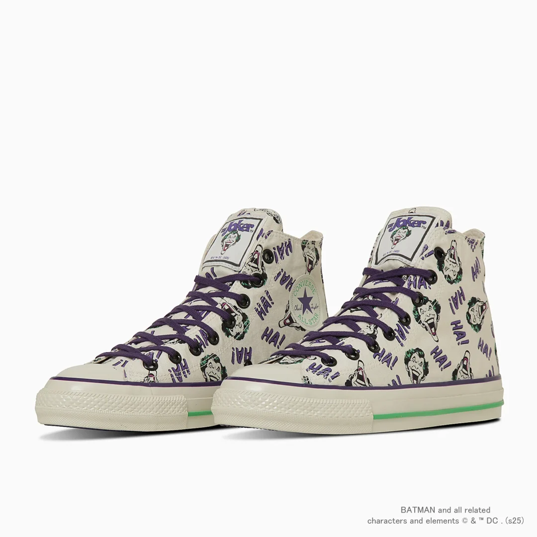 【2025年 2/21 発売】アメコミ出版社「DC」× CONVERSE ALL STAR AGED HI “Joker/Batman” (コンバース オールスター エイジド “ジョーカー/バットマン”) [31314040/31314041]