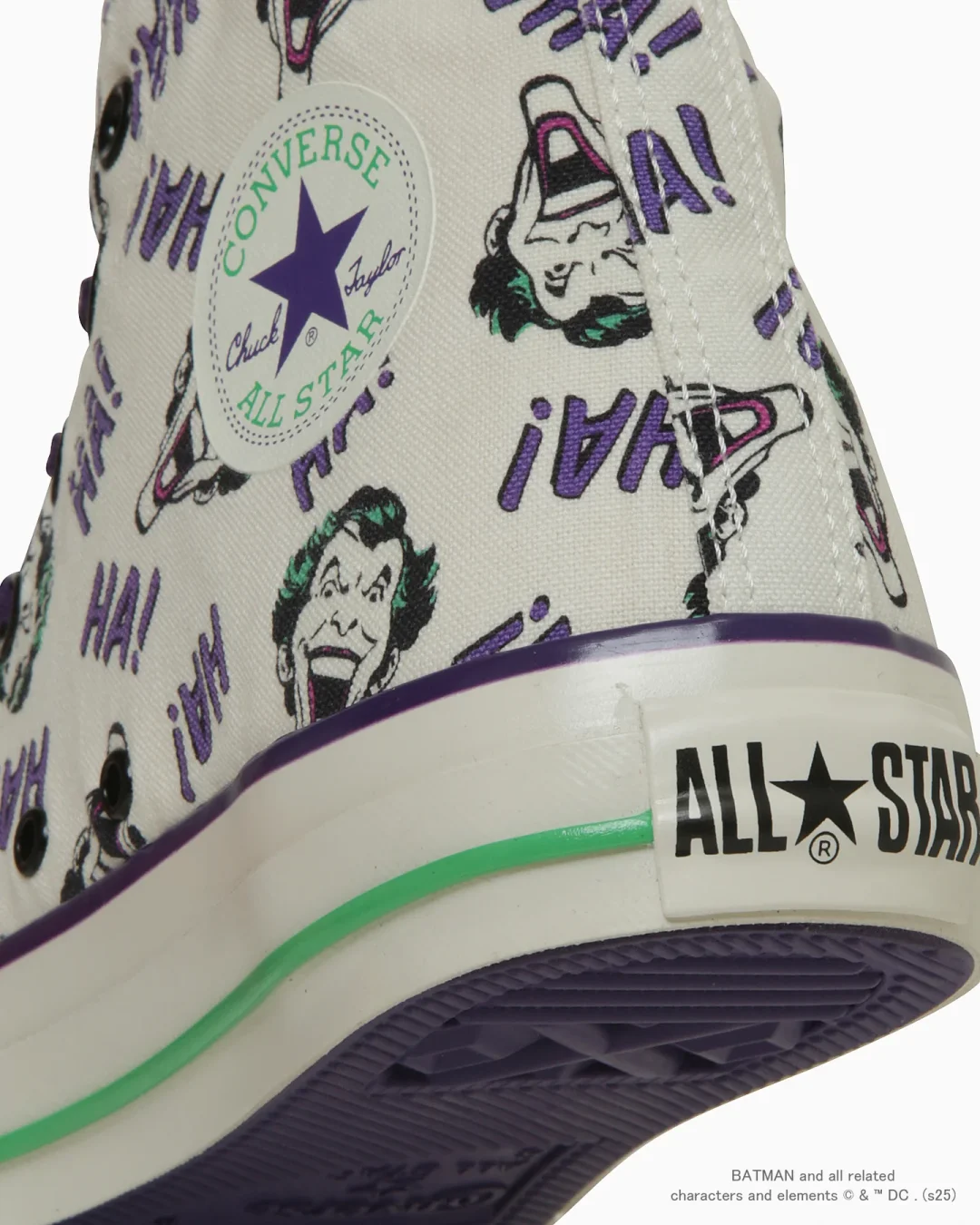 【2025年 2/21 発売】アメコミ出版社「DC」× CONVERSE ALL STAR AGED HI “Joker/Batman” (コンバース オールスター エイジド “ジョーカー/バットマン”) [31314040/31314041]