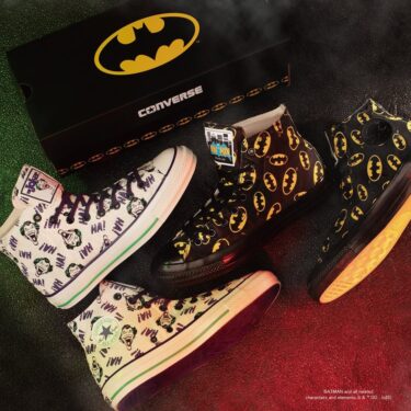 【2025年 2/21 発売】アメコミ出版社「DC」× CONVERSE ALL STAR AGED HI “Joker/Batman” (コンバース オールスター エイジド “ジョーカー/バットマン”) [31314040/31314041]