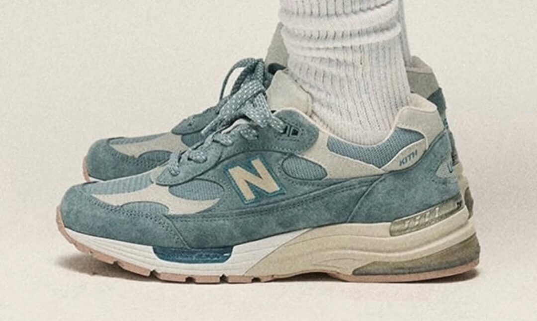 【2025年 3/21 発売】KITH x New Balance 992 “Steel Blue” Made in USA (キス ニューバランス)